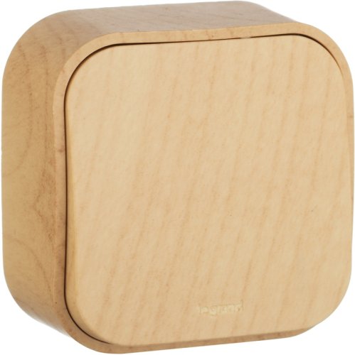 Переключатель накладной Legrand Quteo 1-кл. проходной дерево картинка